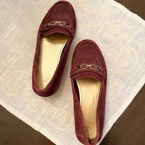 Coach Suede Fortunata Loafers - Size 6